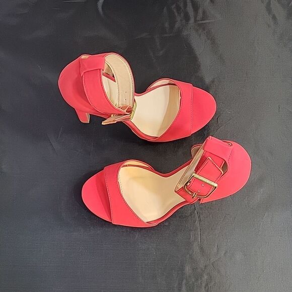 BRAND NEW QUPID ADJUSTABLE BUCKLE ANKLE STRAP OPEN TOE HIGH HEEL OPEN TOE SANDAL - Picture 11 of 14